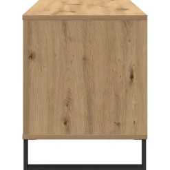 vidaXL Platenkast artisanaal eikenkleurig 100 x 38 x 48 cm