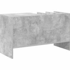 vidaXL Platenkast Beton Grijs 78.5 x 35 x 45 cm Bewerkt hout