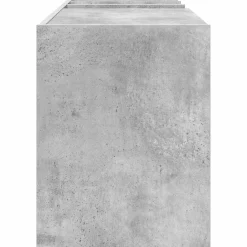 vidaXL Platenkast Beton Grijs 78.5 x 35 x 45 cm Bewerkt hout