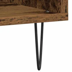 vidaXL Platenkast Oud hout 100 x 38 x 48 cm Bewerkt hout