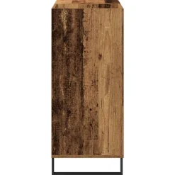 vidaXL Platenkast Oud hout 84,5 x 38 x 89 cm Bewerkt hout