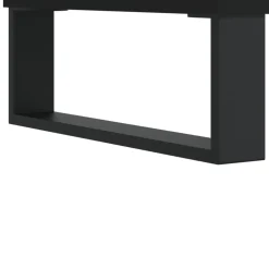 vidaXL Platenkast 85x38x48 cm bewerkt hout zwart
