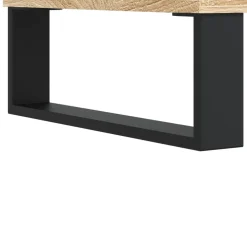 vidaXL Platenkast 85x38x48 cm bewerkt hout sonoma eikenkleurig