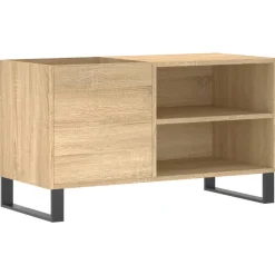 vidaXL Platenkast 85x38x48 cm bewerkt hout sonoma eikenkleurig