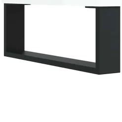 vidaXL Platenkast 85x38x48 cm bewerkt hout hoogglans wit