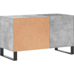 vidaXL Platenkast 85x38x48 cm bewerkt hout betongrijs