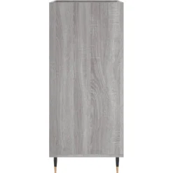 vidaXL Platenkast 84,5x38x89 cm bewerkt hout grijs sonoma eikenkleurig
