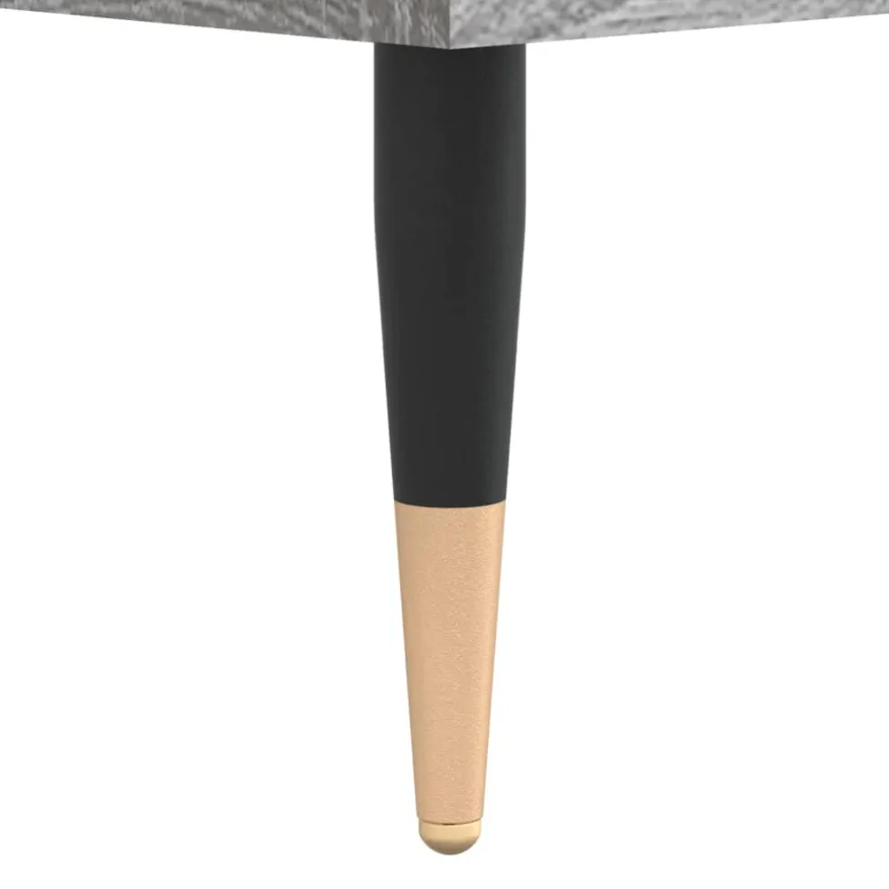 vidaXL Platenkast 84,5x38x89 cm bewerkt hout grijs sonoma eikenkleurig