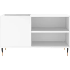 vidaXL Platenkast 85x38x48 cm bewerkt hout wit