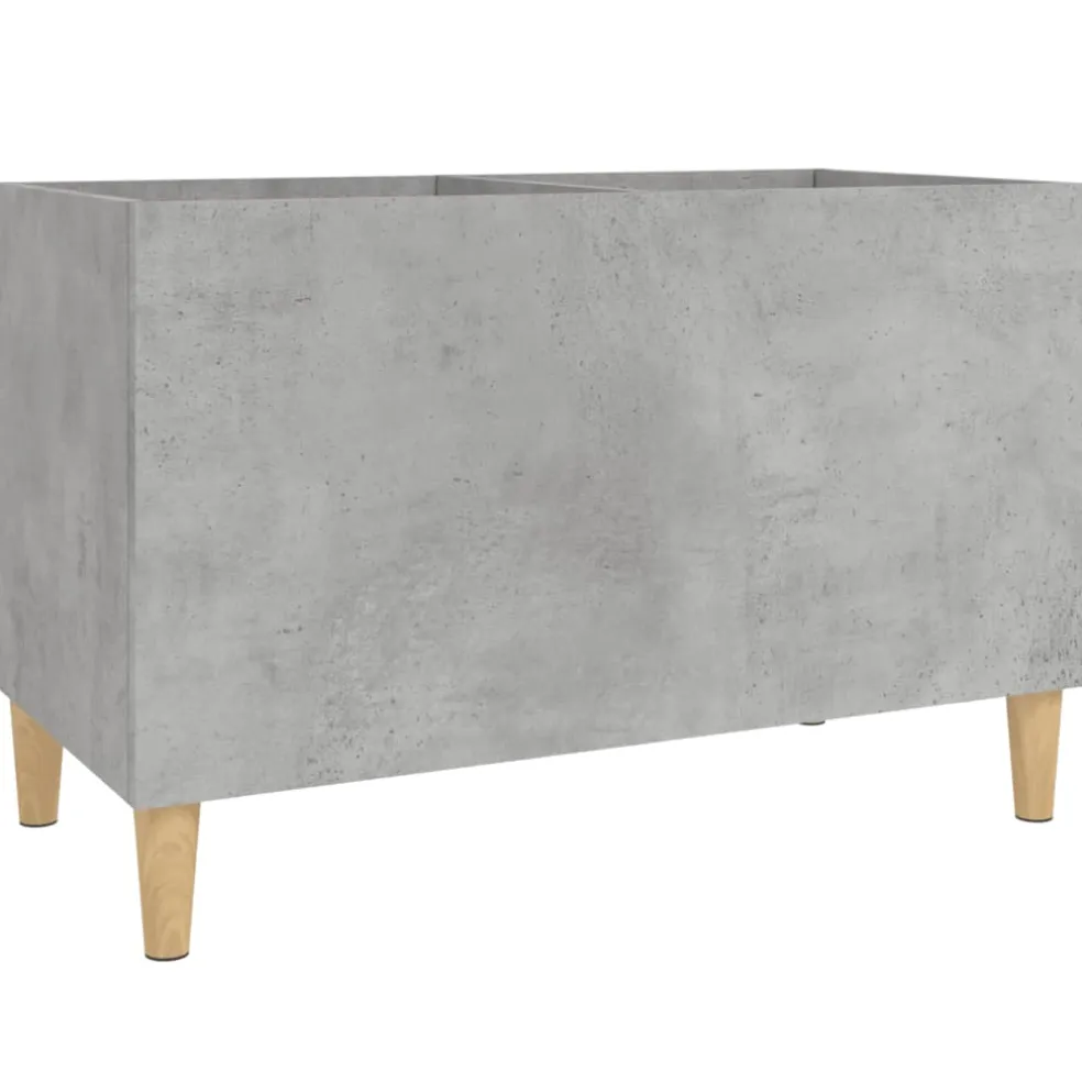 vidaXL Platenkast 74,5x38x48 cm bewerkt hout betongrijs