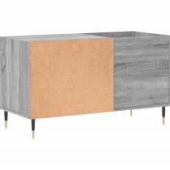 vidaXL Platenkast 85x38x48 cm bewerkt hout grijs sonoma eikenkleurig