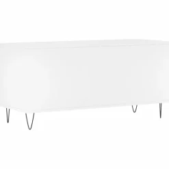 vidaXL Platenkast 100x38x48 cm bewerkt hout wit