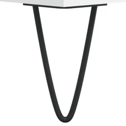 vidaXL Platenkast 100x38x48 cm bewerkt hout wit