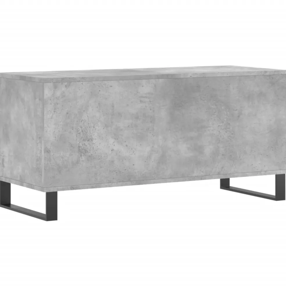 vidaXL Platenkast 100x38x48 cm bewerkt hout betongrijs