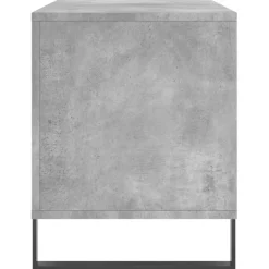 vidaXL Platenkast 100x38x48 cm bewerkt hout betongrijs