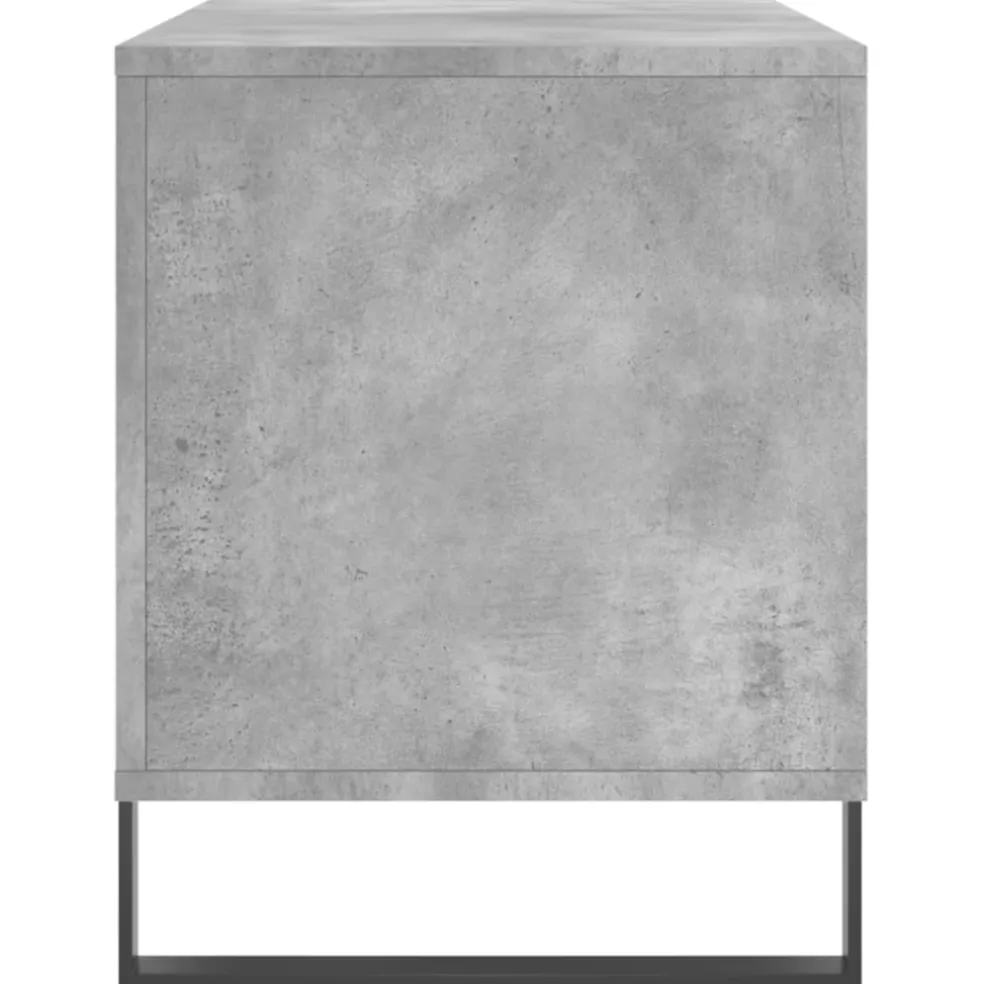 vidaXL Platenkast 100x38x48 cm bewerkt hout betongrijs