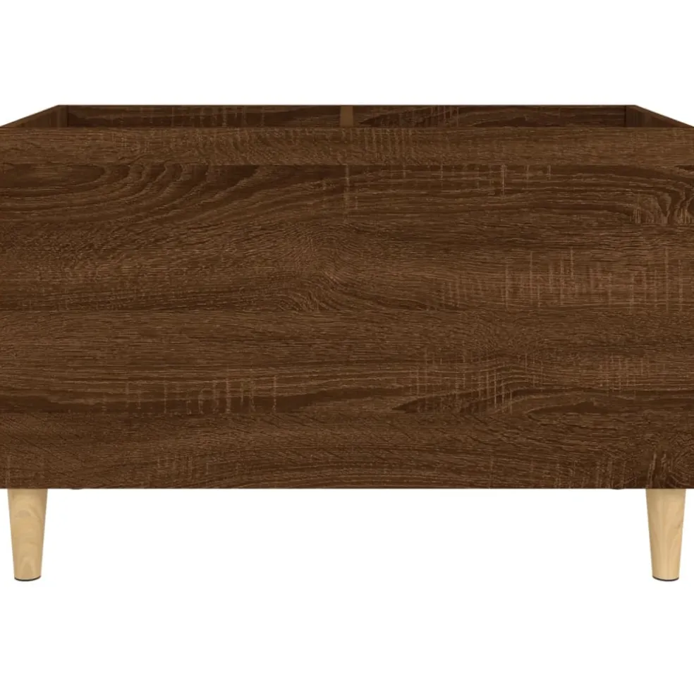 vidaXL Platenkast 74,5x38x48 cm bewerkt hout bruin eikenkleur