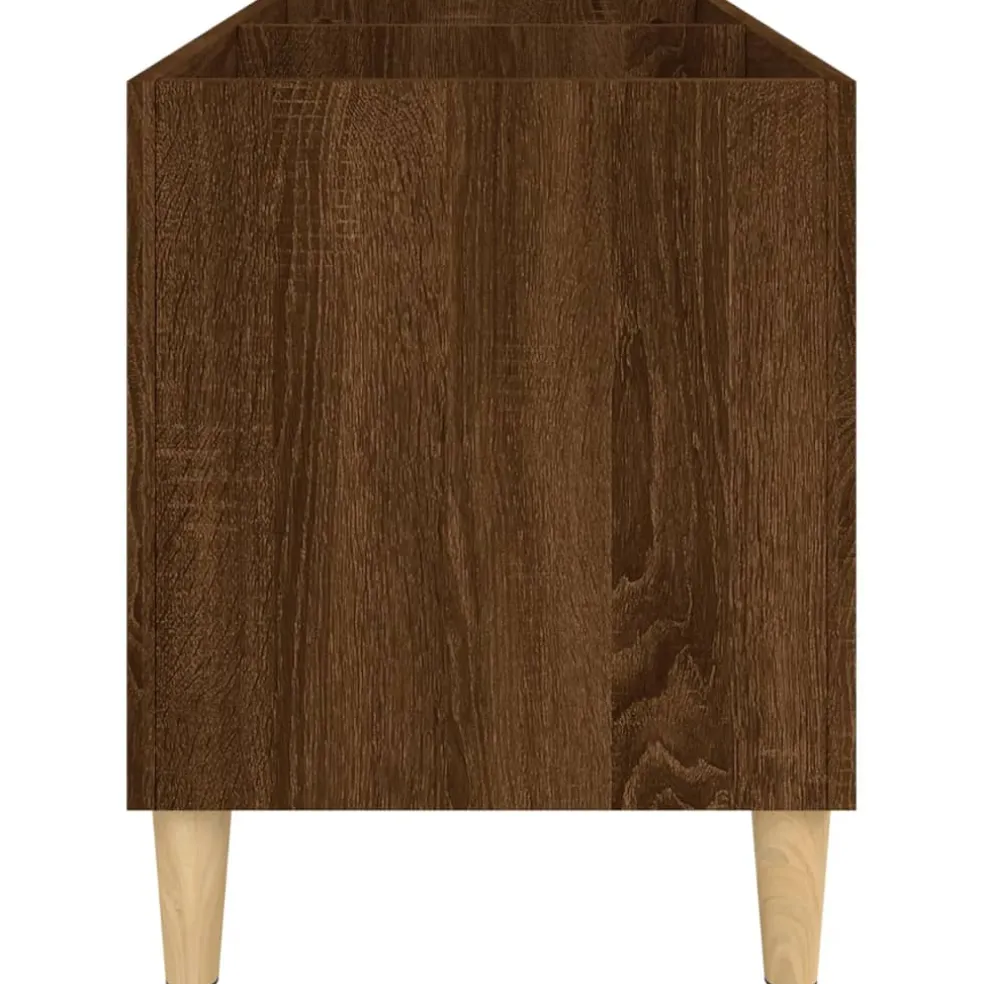 vidaXL Platenkast 74,5x38x48 cm bewerkt hout bruin eikenkleur
