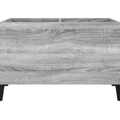 vidaXL Platenkast 84,5x38x89 cm bewerkt hout betongrijs