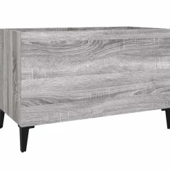 vidaXL Platenkast 84,5x38x89 cm bewerkt hout betongrijs