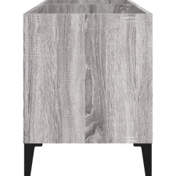 vidaXL Platenkast 84,5x38x89 cm bewerkt hout betongrijs