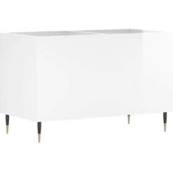 vidaXL Platenkast 121x38x48 cm bewerkt hout grijs sonoma eikenkleurig