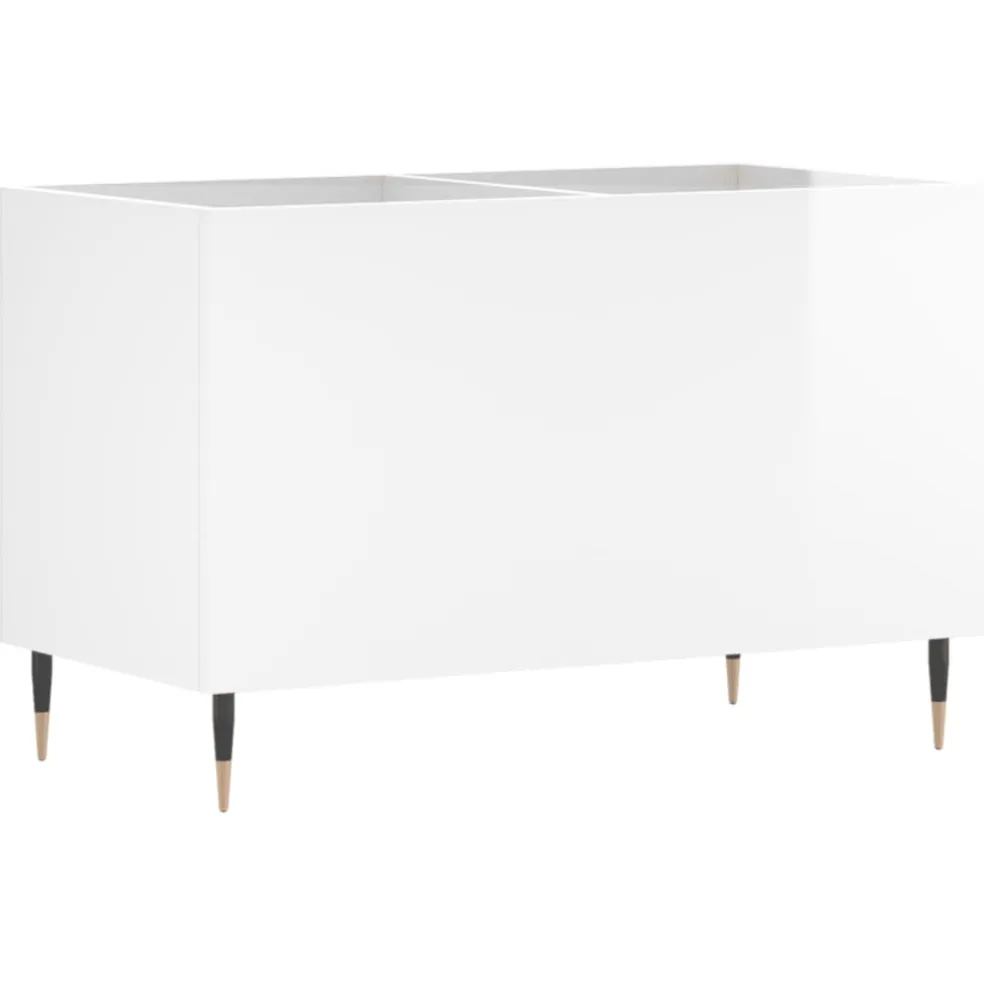 vidaXL Platenkast 121x38x48 cm bewerkt hout grijs sonoma eikenkleurig