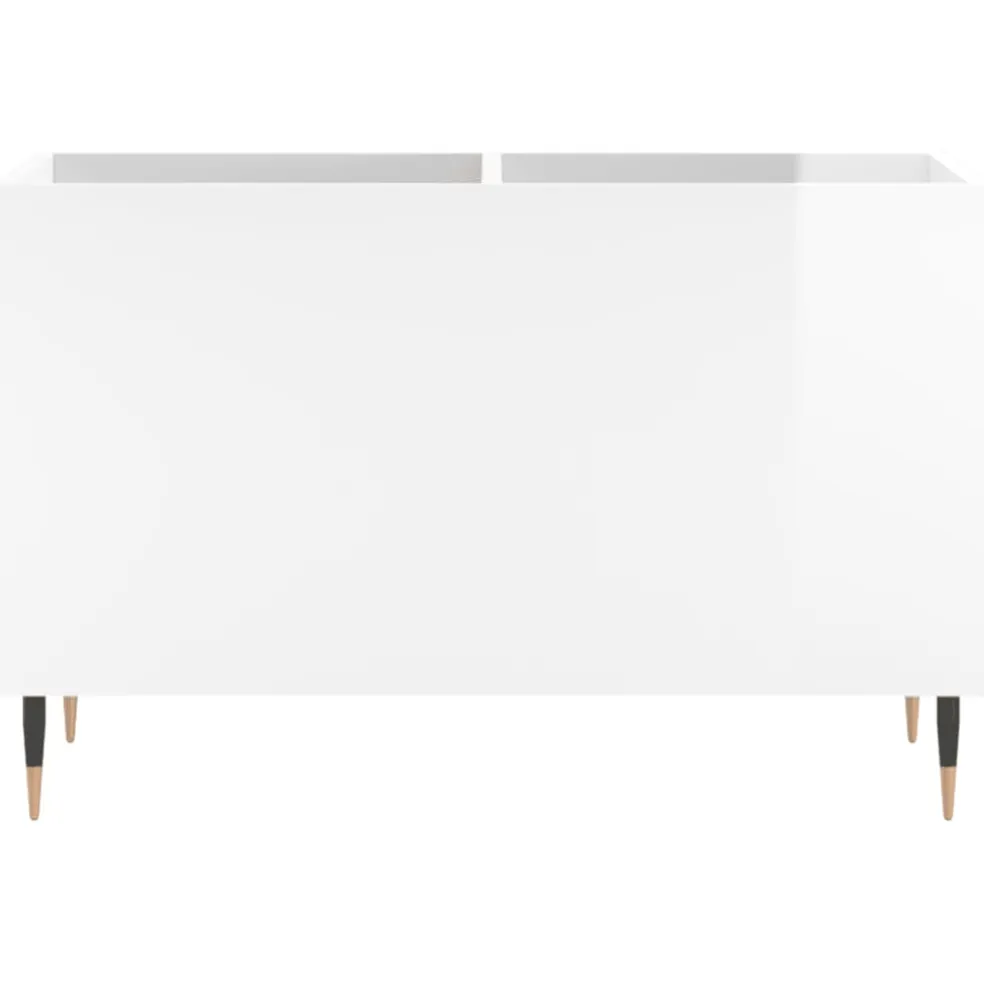 vidaXL Platenkast 121x38x48 cm bewerkt hout grijs sonoma eikenkleurig