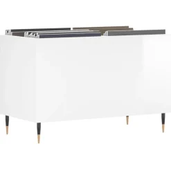 vidaXL Platenkast 121x38x48 cm bewerkt hout grijs sonoma eikenkleurig