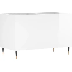 vidaXL Platenkast 121x38x48 cm bewerkt hout grijs sonoma eikenkleurig