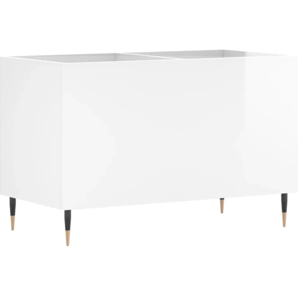 vidaXL Platenkast 121x38x48 cm bewerkt hout grijs sonoma eikenkleurig