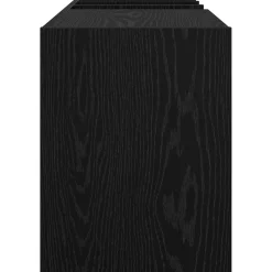 vidaXL Platenkast Zwart Eiken 78.5 x 35 x 45 cm Bewerkt hout