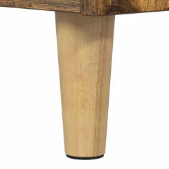 vidaXL Platenspeler Steun Gerookt eiken 82 x 39,5 x 82,5 cm