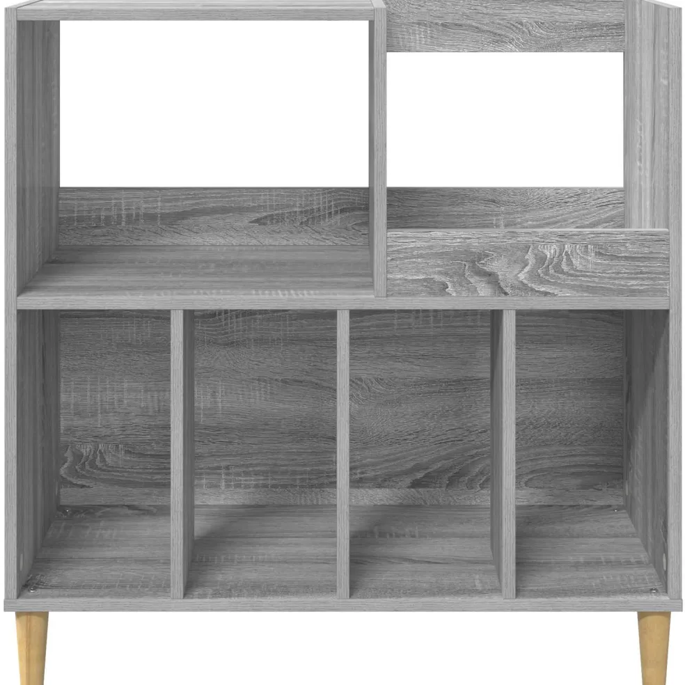 vidaXL Platenspeler Steun Grijs Sonoma 82 x 39,5 x 82,5 cm