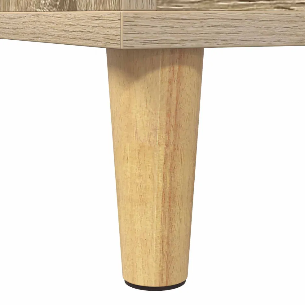 vidaXL Platenspeler Steun Sonoma Eiken 71 x 39,5 x 83 cm Bewerkt hout
