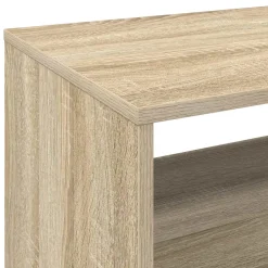 vidaXL Platenspeler Steun Sonoma Eiken 71 x 39,5 x 83 cm Bewerkt hout