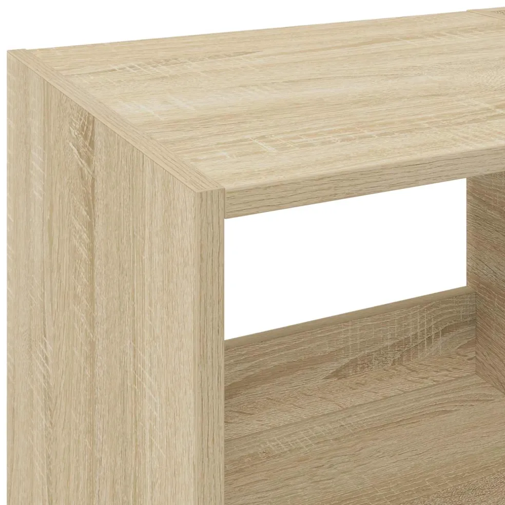 vidaXL Platenspeler Steun Sonoma Eiken 82 x 39,5 x 82,5 cm