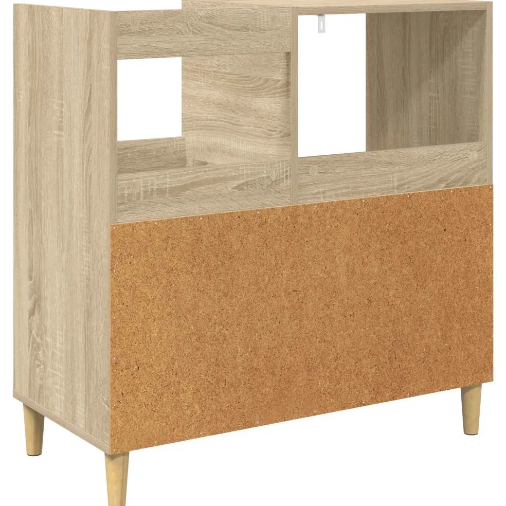vidaXL Platenspeler Steun Sonoma Eiken 82 x 39,5 x 82,5 cm
