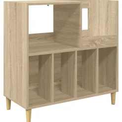 vidaXL Platenspeler Steun Sonoma Eiken 82 x 39,5 x 82,5 cm