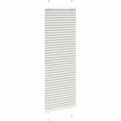 vidaXL Plissé rolgordijn 40x100 cm stofbreedte 39,4 cm lichtgrijs