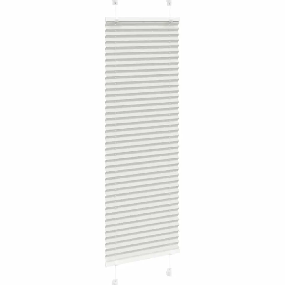 vidaXL Plissé rolgordijn 40x100 cm stofbreedte 39,4 cm lichtgrijs
