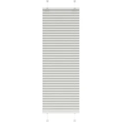 vidaXL Plissé rolgordijn 40x100 cm stofbreedte 39,4 cm lichtgrijs