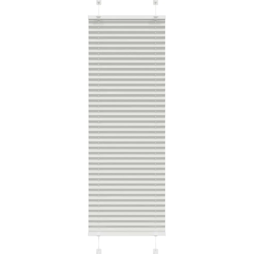 vidaXL Plissé rolgordijn 40x100 cm stofbreedte 39,4 cm lichtgrijs