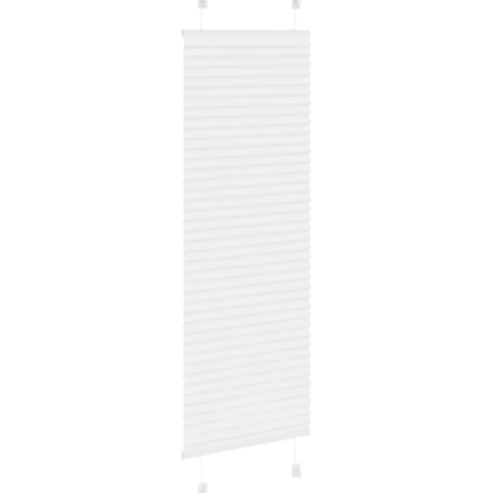 vidaXL Plissé rolgordijn 40x100 cm stofbreedte 39,4 cm polyester wit