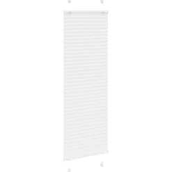 vidaXL Plissé rolgordijn 40x100 cm stofbreedte 39,4 cm polyester wit