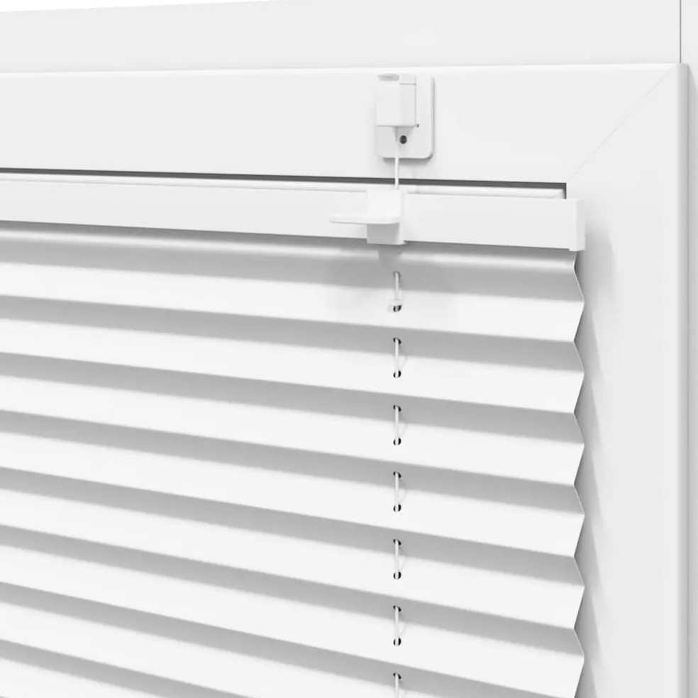 vidaXL Plissé rolgordijn 40x100 cm stofbreedte 39,4 cm polyester wit