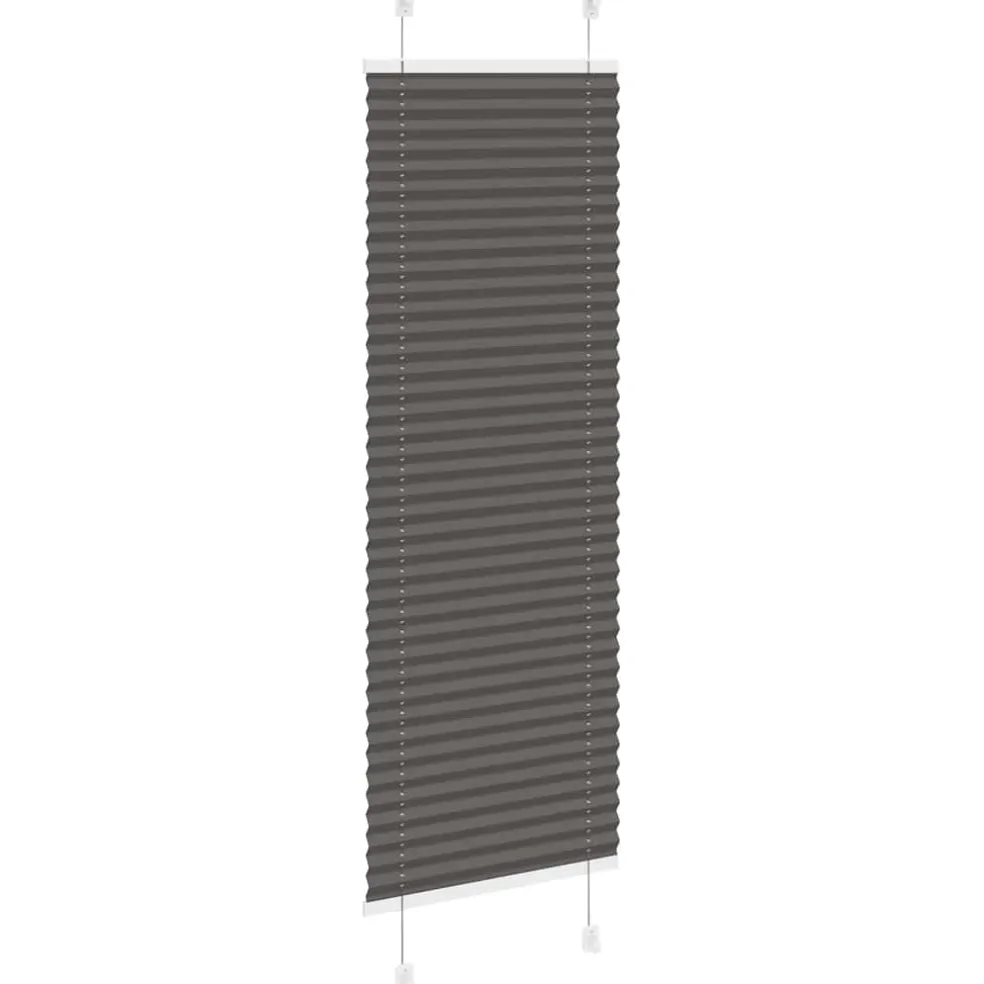 vidaXL Plissé rolgordijn 40x100 cm stofbreedte 39,4 cm polyester zwart