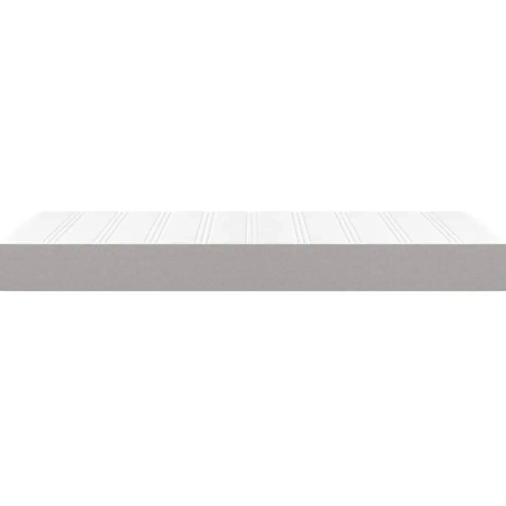 vidaXL Pocketveringmatras medium 80x200x20 cm stof lichtgrijs