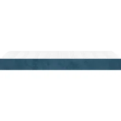 vidaXL Pocketveringmatras medium 80x200x20 cm fluweel donkerblauw