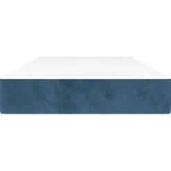 vidaXL Pocketveringmatras medium 80x200x20 cm fluweel donkerblauw
